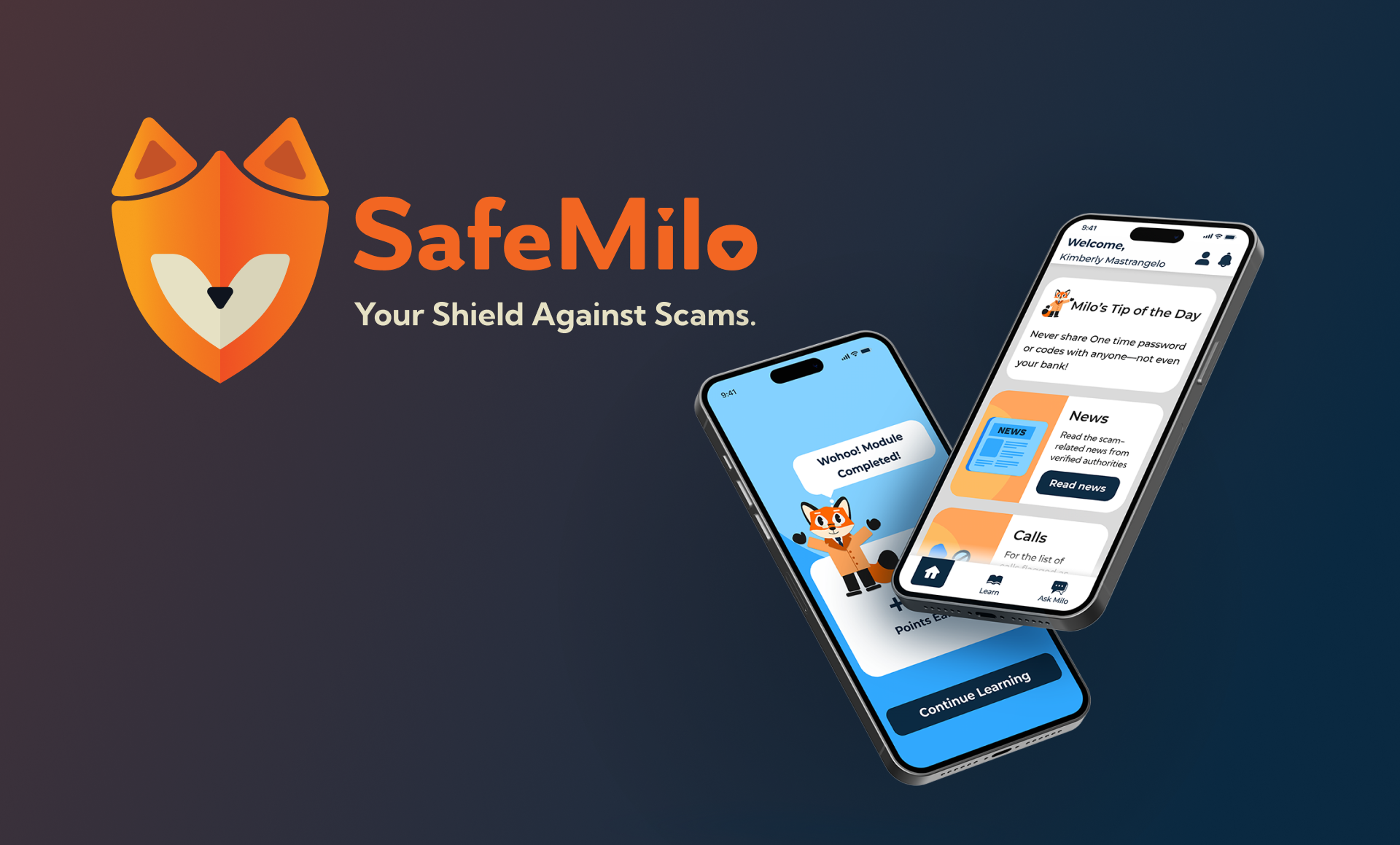 SafeMilo app overview